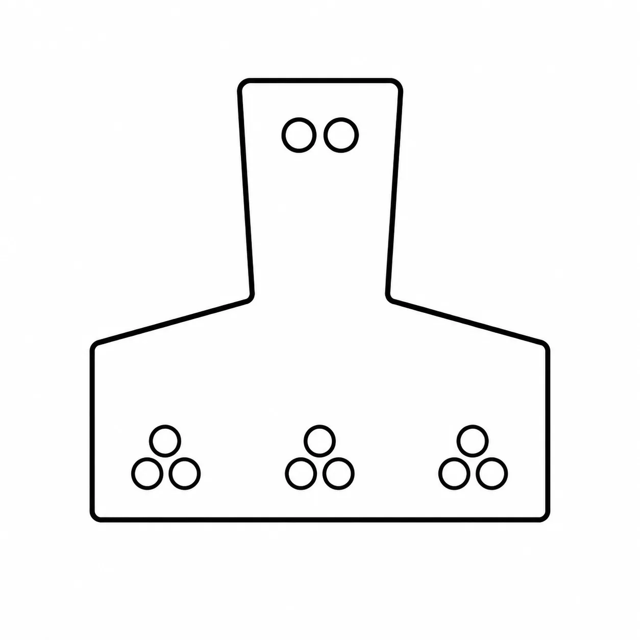 Esquema de armadura, vigueta serie 5