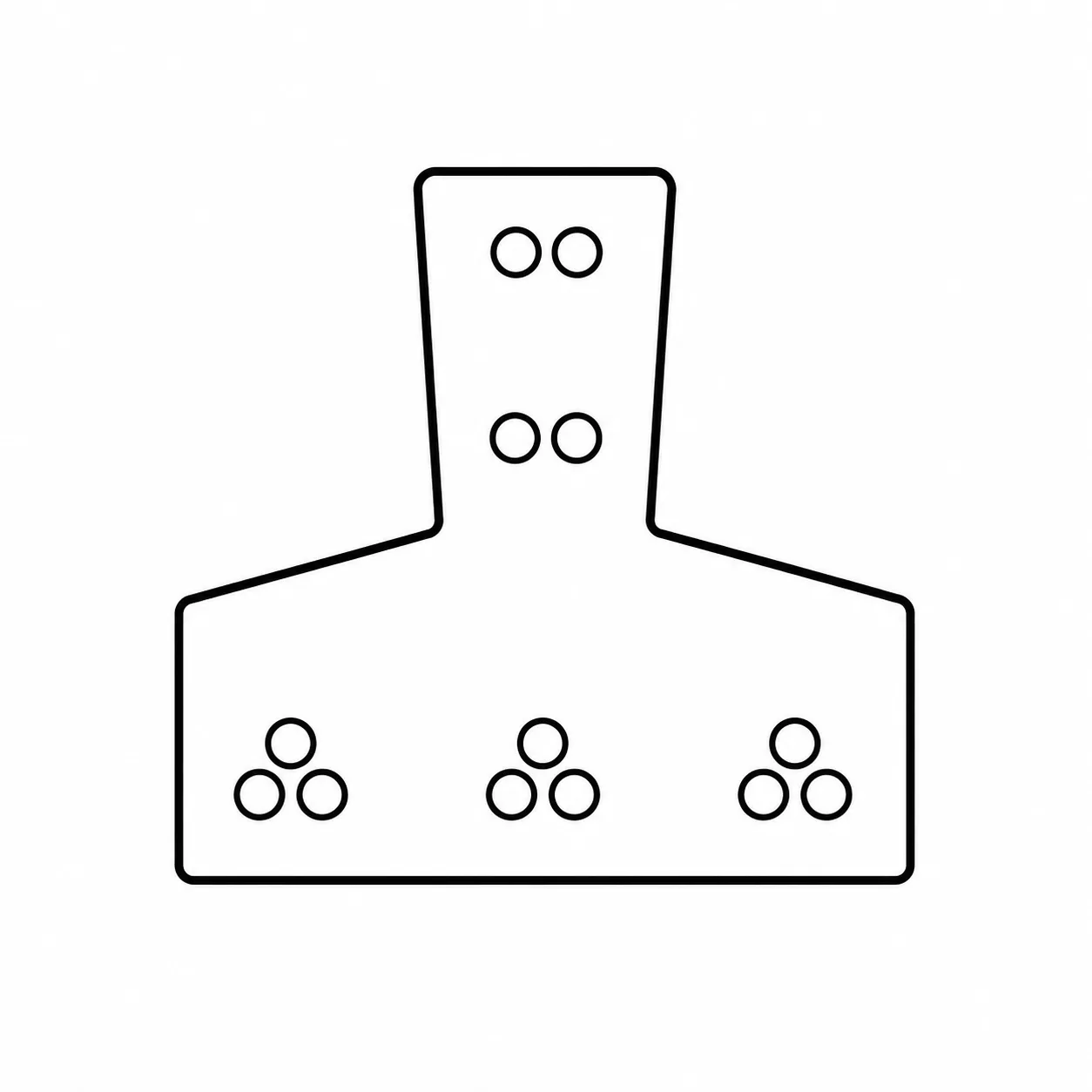 Esquema de armadura, vigueta serie 6