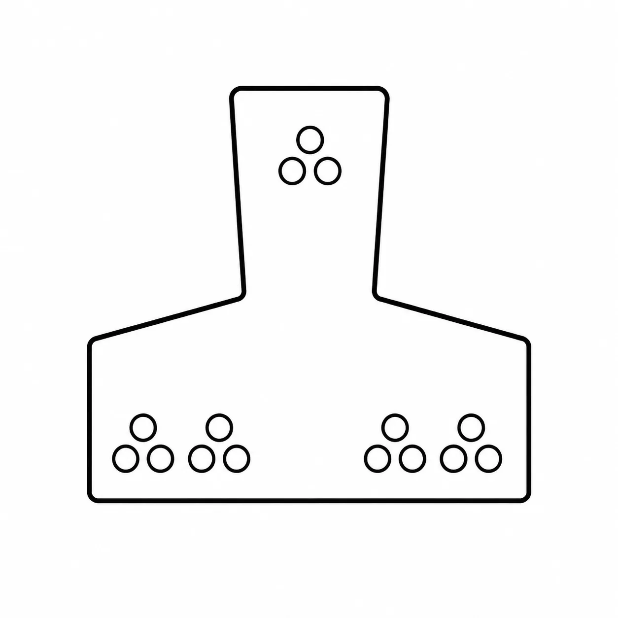 Esquema de armadura, vigueta serie 7