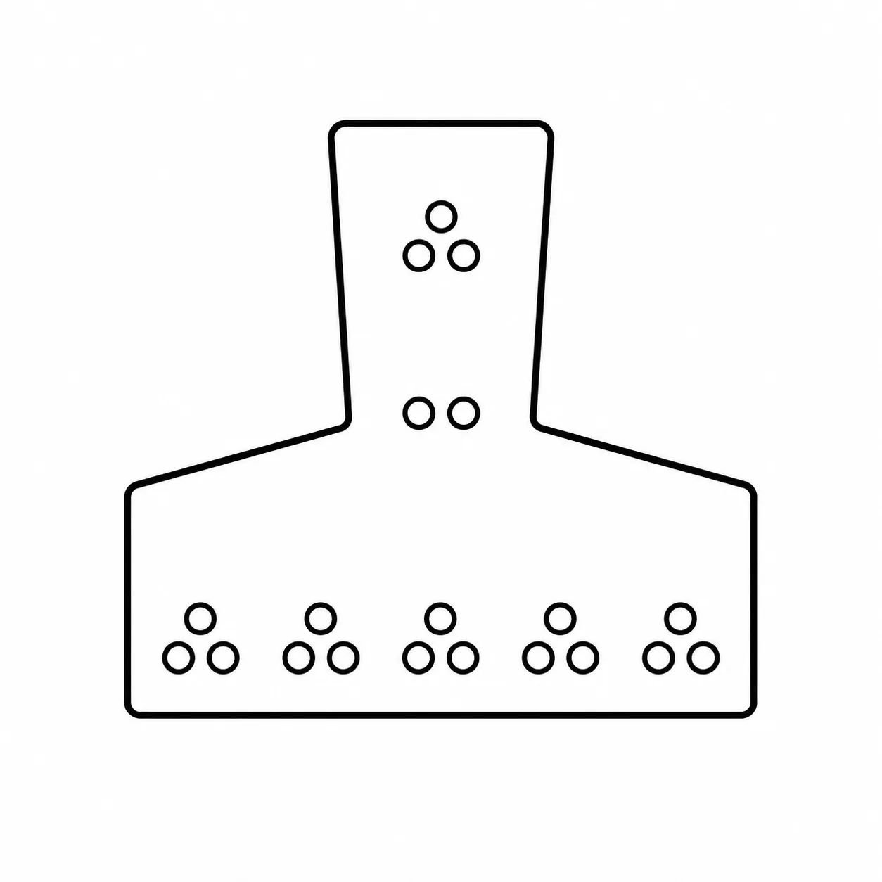 Esquema de armadura, vigueta serie 9